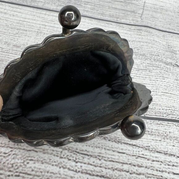 Pierre Balmain Gray Suede Vintage Clutch Bag With Coin Purse And Compact Mirror - Picture 7 of 13